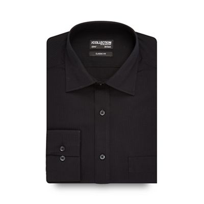 The Collection Black textured striped shirt